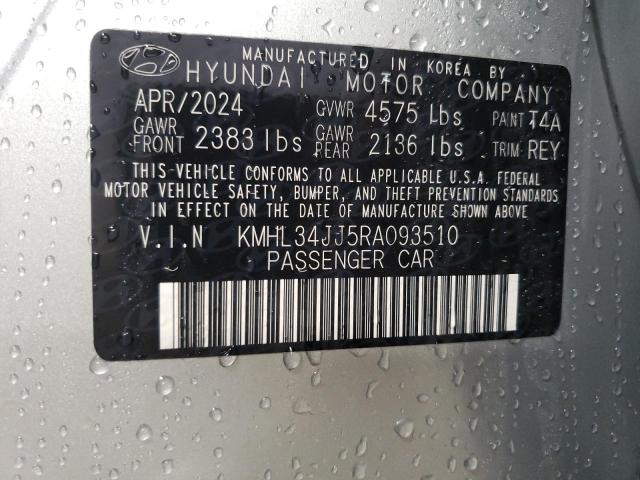 Photo 12 VIN: KMHL34JJ5RA093510 - HYUNDAI SONATA HYB 