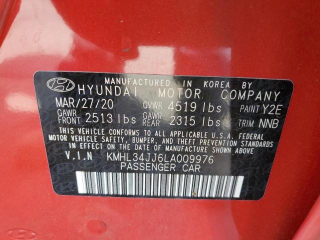 Photo 11 VIN: KMHL34JJ6LA009976 - HYUNDAI SONATA HYB 