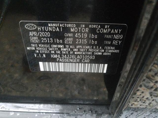 Photo 9 VIN: KMHL34JJ6LA010593 - HYUNDAI SONATA HYB 