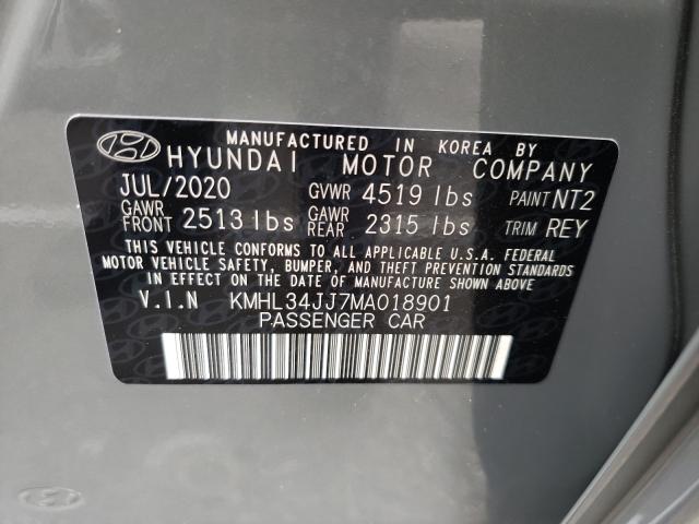 Photo 9 VIN: KMHL34JJ7MA018901 - HYUNDAI SONATA HYB 