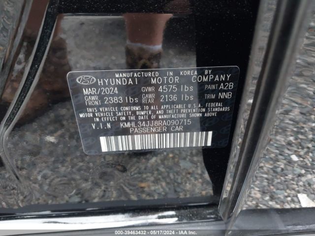 Photo 8 VIN: KMHL34JJ8RA090715 - HYUNDAI SONATA HYBRID 