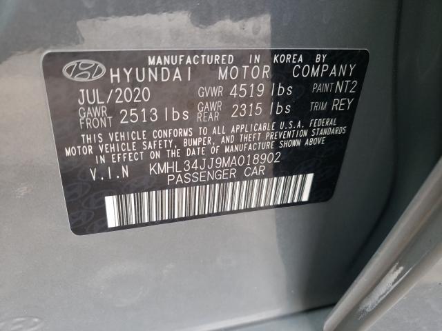 Photo 9 VIN: KMHL34JJ9MA018902 - HYUNDAI SONATA HYB 