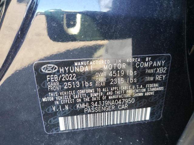 Photo 11 VIN: KMHL34JJ9NA047950 - HYUNDAI SONATA HYB 