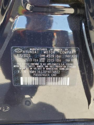 Photo 11 VIN: KMHL34JJXPA074822 - HYUNDAI SONATA HYB 