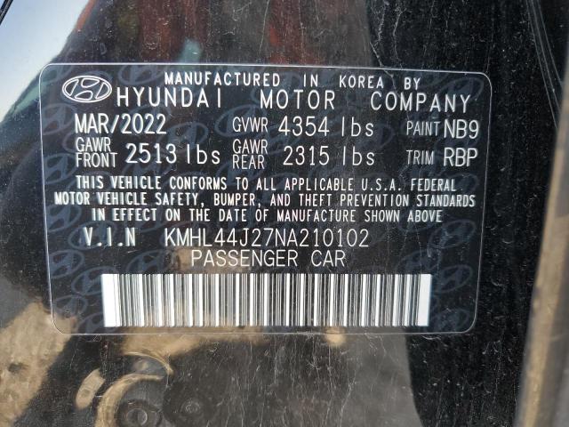 Photo 11 VIN: KMHL44J27NA210102 - HYUNDAI SONATA 