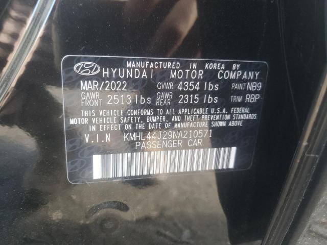 Photo 12 VIN: KMHL44J29NA210571 - HYUNDAI SONATA SEL 