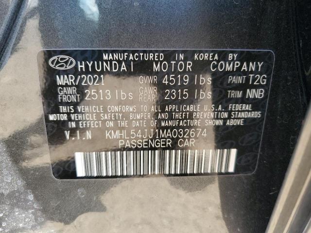 Photo 12 VIN: KMHL54JJ1MA032674 - HYUNDAI SONATA HYB 