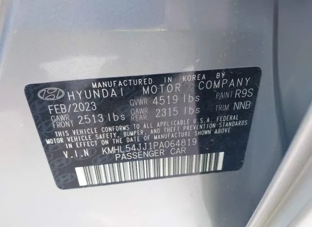 Photo 8 VIN: KMHL54JJ1PA064819 - HYUNDAI SONATA HYBRID 