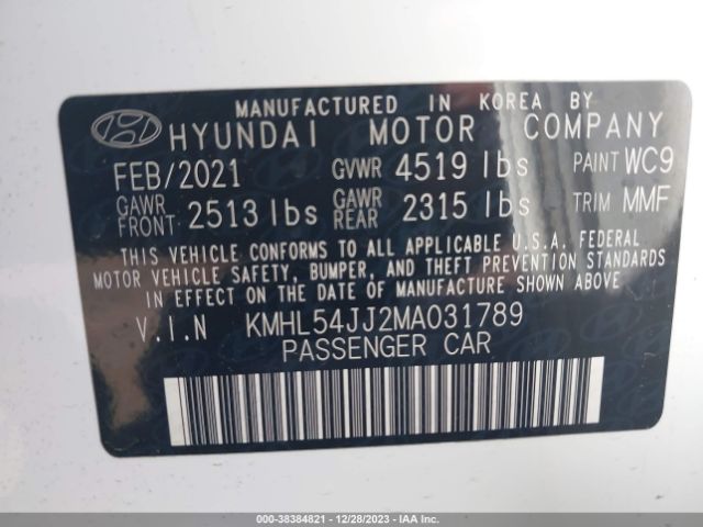 Photo 8 VIN: KMHL54JJ2MA031789 - HYUNDAI SONATA 