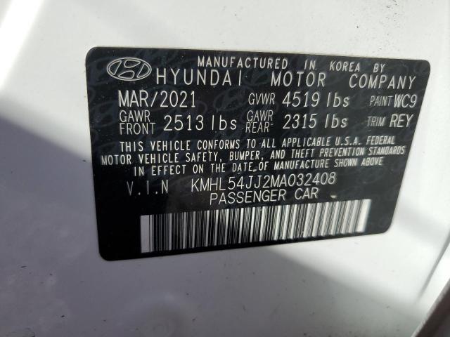 Photo 11 VIN: KMHL54JJ2MA032408 - HYUNDAI SONATA 