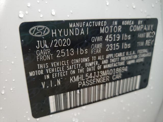 Photo 9 VIN: KMHL54JJ3MA018694 - HYUNDAI SONATA HYB 