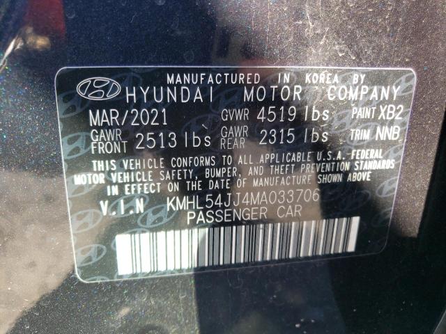 Photo 9 VIN: KMHL54JJ4MA033706 - HYUNDAI SONATA HYB 