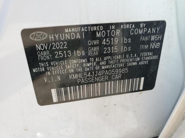 Photo 11 VIN: KMHL54JJ4PA059985 - HYUNDAI SONATA HYB 