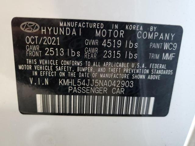 Photo 12 VIN: KMHL54JJ5NA042903 - HYUNDAI SONATA 