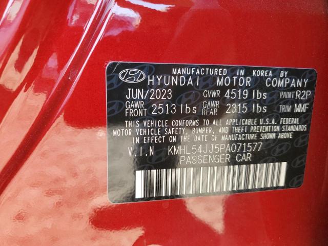 Photo 12 VIN: KMHL54JJ5PA071577 - HYUNDAI SONATA HYB 