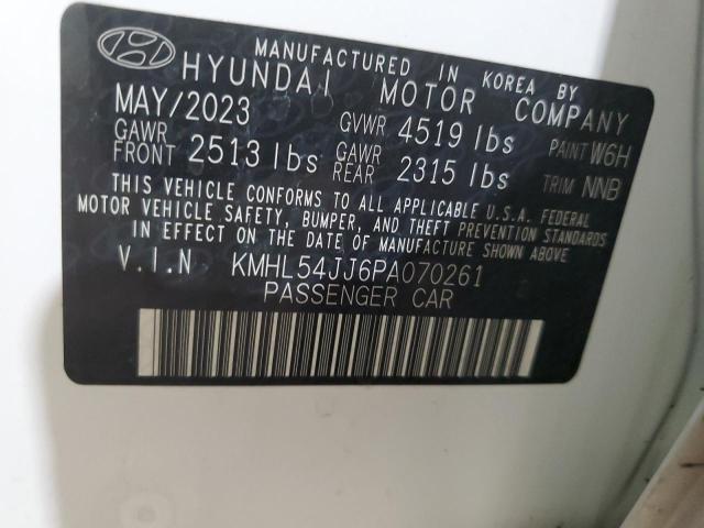 Photo 12 VIN: KMHL54JJ6PA070261 - HYUNDAI SONATA HYB 