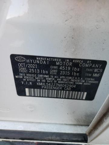 Photo 11 VIN: KMHL54JJ7NA042904 - HYUNDAI SONATA HYB 