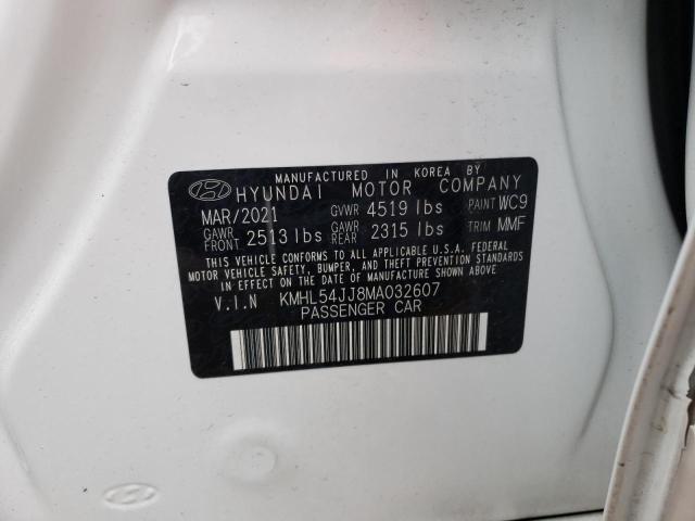 Photo 9 VIN: KMHL54JJ8MA032607 - HYUNDAI SONATA HYB 