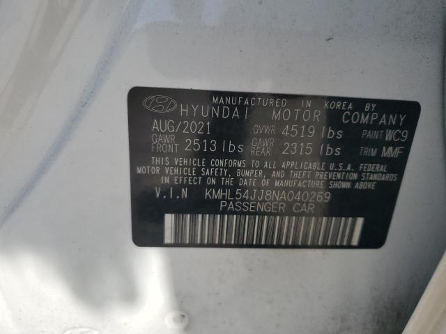 Photo 11 VIN: KMHL54JJ8NA040269 - HYUNDAI SONATA HYB 