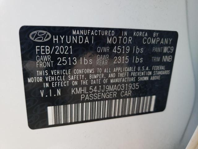 Photo 9 VIN: KMHL54JJ9MA031935 - HYUNDAI SONATA HYB 