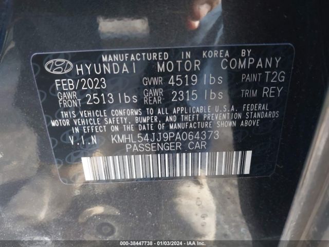 Photo 8 VIN: KMHL54JJ9PA064373 - HYUNDAI SONATA HYBRID 