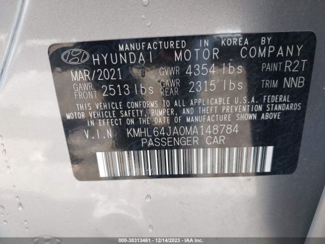 Photo 8 VIN: KMHL64JA0MA148784 - HYUNDAI SONATA 