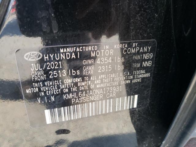 Photo 11 VIN: KMHL64JA0NA173931 - HYUNDAI SONATA SEL 