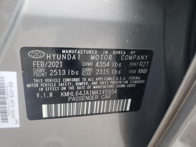 Photo 9 VIN: KMHL64JA1MA145554 - HYUNDAI SONATA SEL 