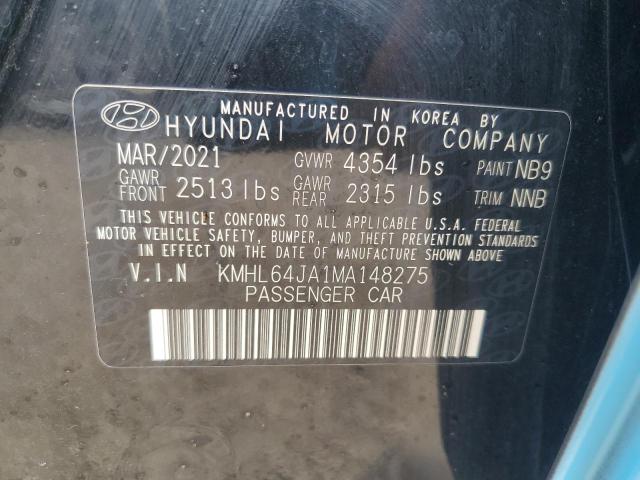 Photo 12 VIN: KMHL64JA1MA148275 - HYUNDAI SONATA SEL 