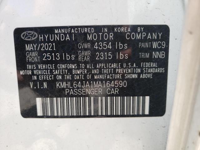 Photo 11 VIN: KMHL64JA1MA164590 - HYUNDAI SONATA SEL 