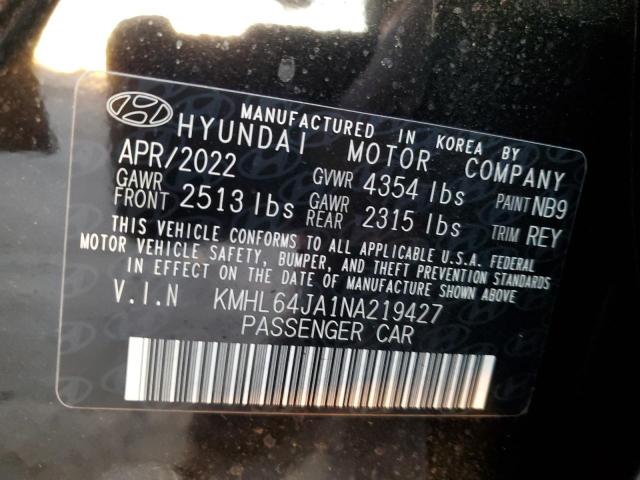 Photo 11 VIN: KMHL64JA1NA219427 - HYUNDAI SONATA SEL 