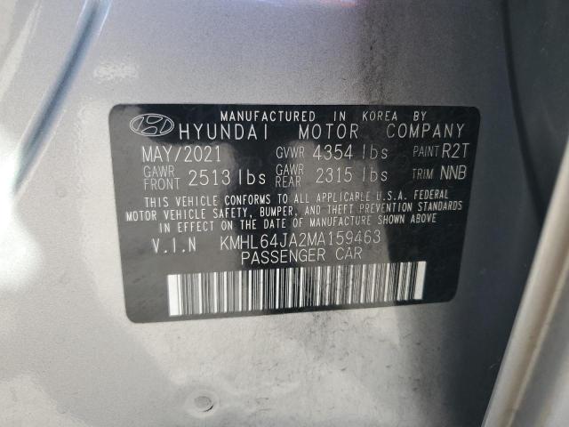 Photo 11 VIN: KMHL64JA2MA159463 - HYUNDAI SONATA SEL 