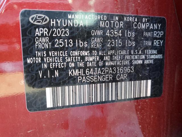 Photo 11 VIN: KMHL64JA2PA316963 - HYUNDAI SONATA 