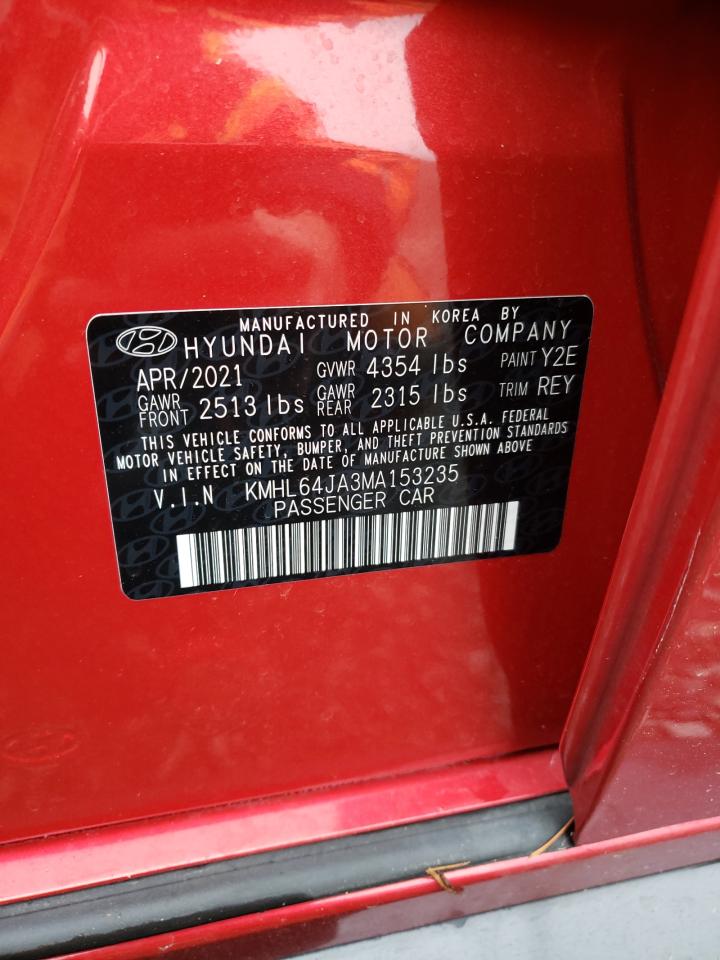 Photo 11 VIN: KMHL64JA3MA153235 - HYUNDAI SONATA 