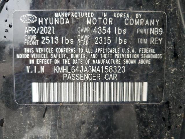 Photo 11 VIN: KMHL64JA3MA158323 - HYUNDAI SONATA SEL 