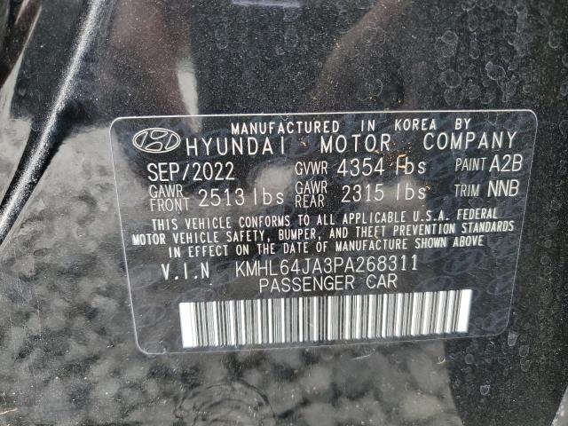 Photo 12 VIN: KMHL64JA3PA268311 - HYUNDAI SONATA SEL 