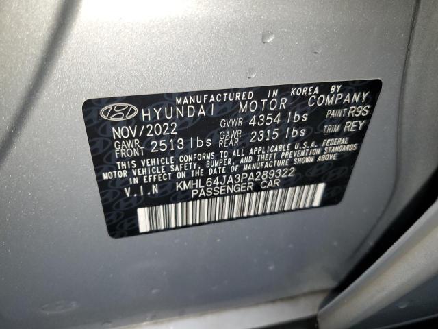 Photo 12 VIN: KMHL64JA3PA289322 - HYUNDAI SONATA SEL 