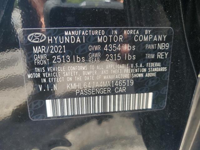 Photo 12 VIN: KMHL64JA4MA146519 - HYUNDAI SONATA SEL 