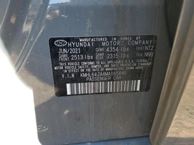 Photo 11 VIN: KMHL64JA4MA165846 - HYUNDAI SONATA SEL 