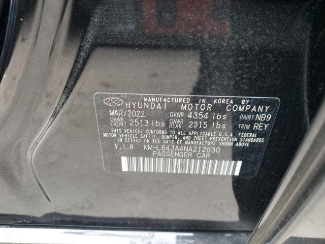 Photo 12 VIN: KMHL64JA4NA212830 - HYUNDAI SONATA SEL 