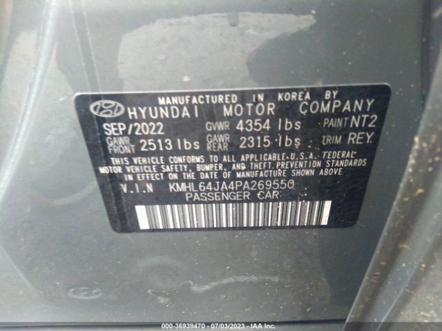 Photo 8 VIN: KMHL64JA4PA269550 - HYUNDAI SONATA 