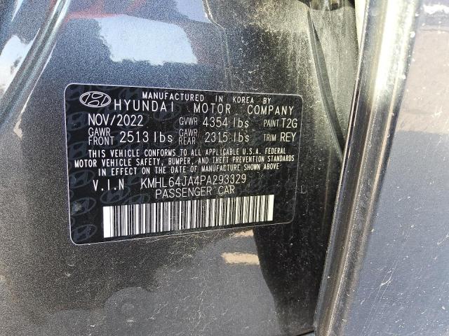 Photo 12 VIN: KMHL64JA4PA293329 - HYUNDAI SONATA SEL 