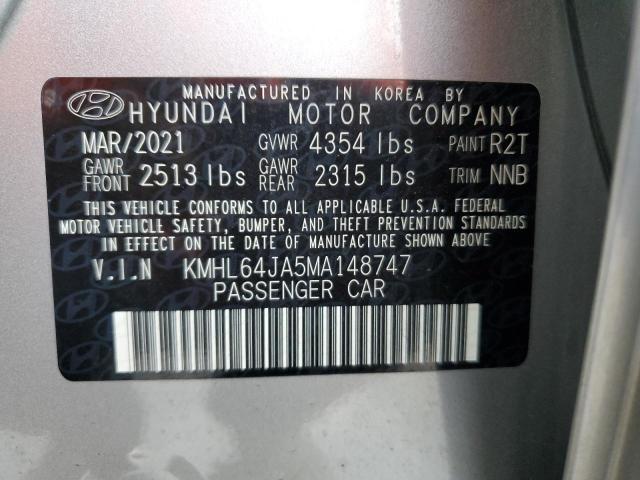 Photo 11 VIN: KMHL64JA5MA148747 - HYUNDAI SONATA 