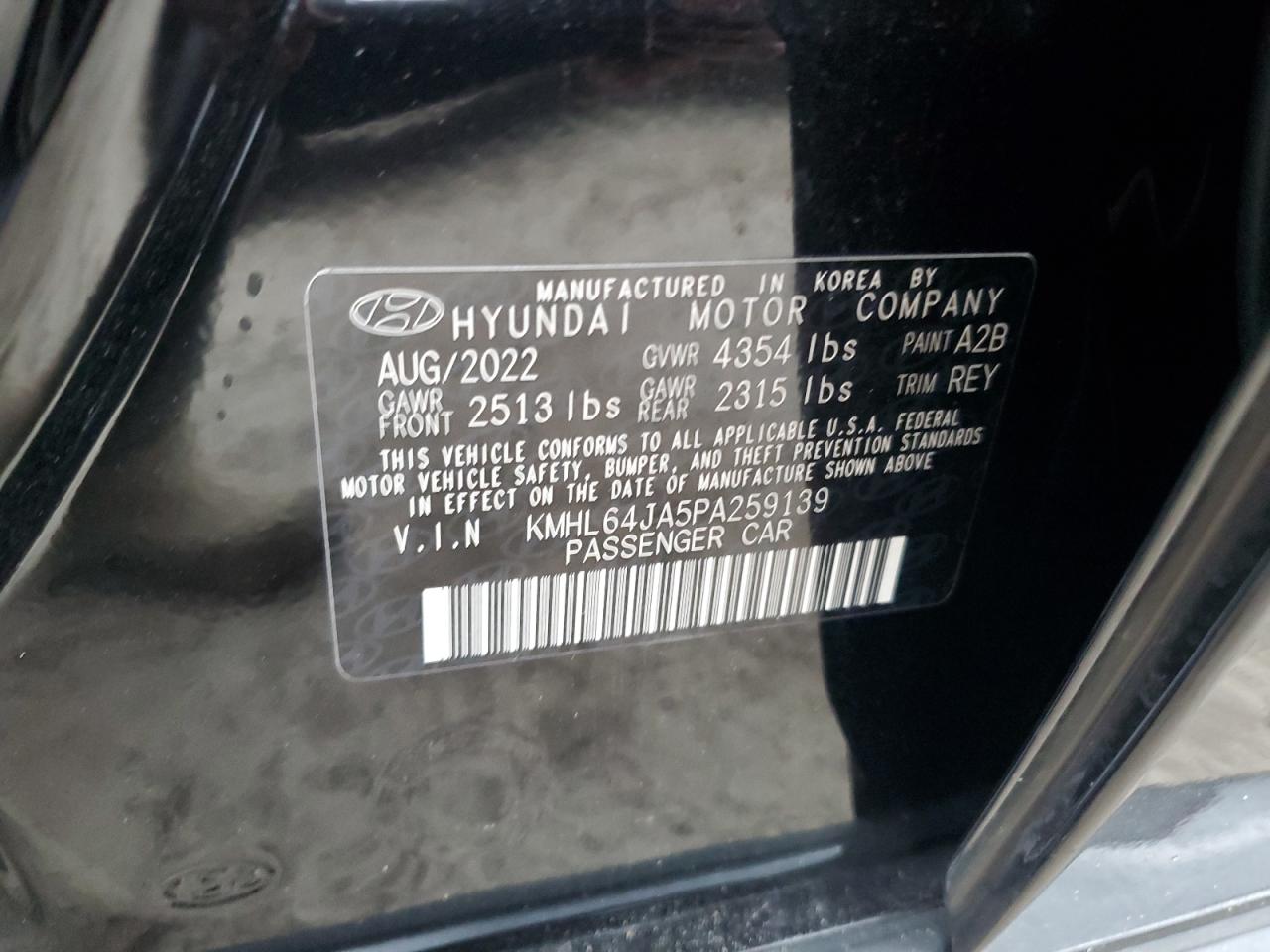 Photo 11 VIN: KMHL64JA5PA259139 - HYUNDAI SONATA 