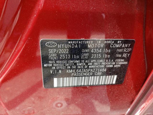 Photo 12 VIN: KMHL64JA5PA271484 - HYUNDAI SONATA SEL 