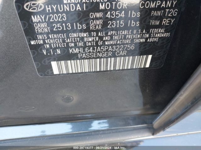 Photo 8 VIN: KMHL64JA5PA322756 - HYUNDAI SONATA 