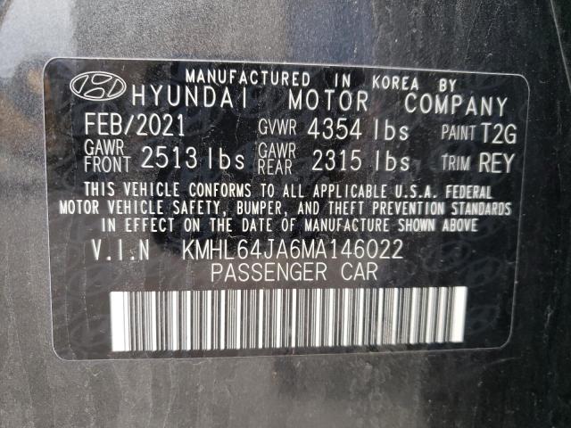 Photo 11 VIN: KMHL64JA6MA146022 - HYUNDAI SONATA 