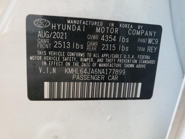 Photo 12 VIN: KMHL64JA6NA177899 - HYUNDAI SONATA SEL 