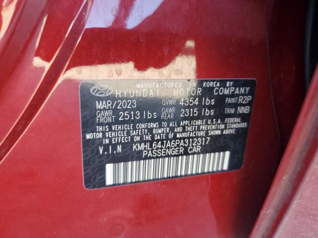 Photo 11 VIN: KMHL64JA6PA312317 - HYUNDAI SONATA SEL 