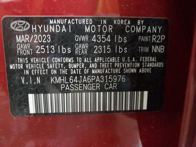 Photo 11 VIN: KMHL64JA6PA315976 - HYUNDAI SONATA SEL 